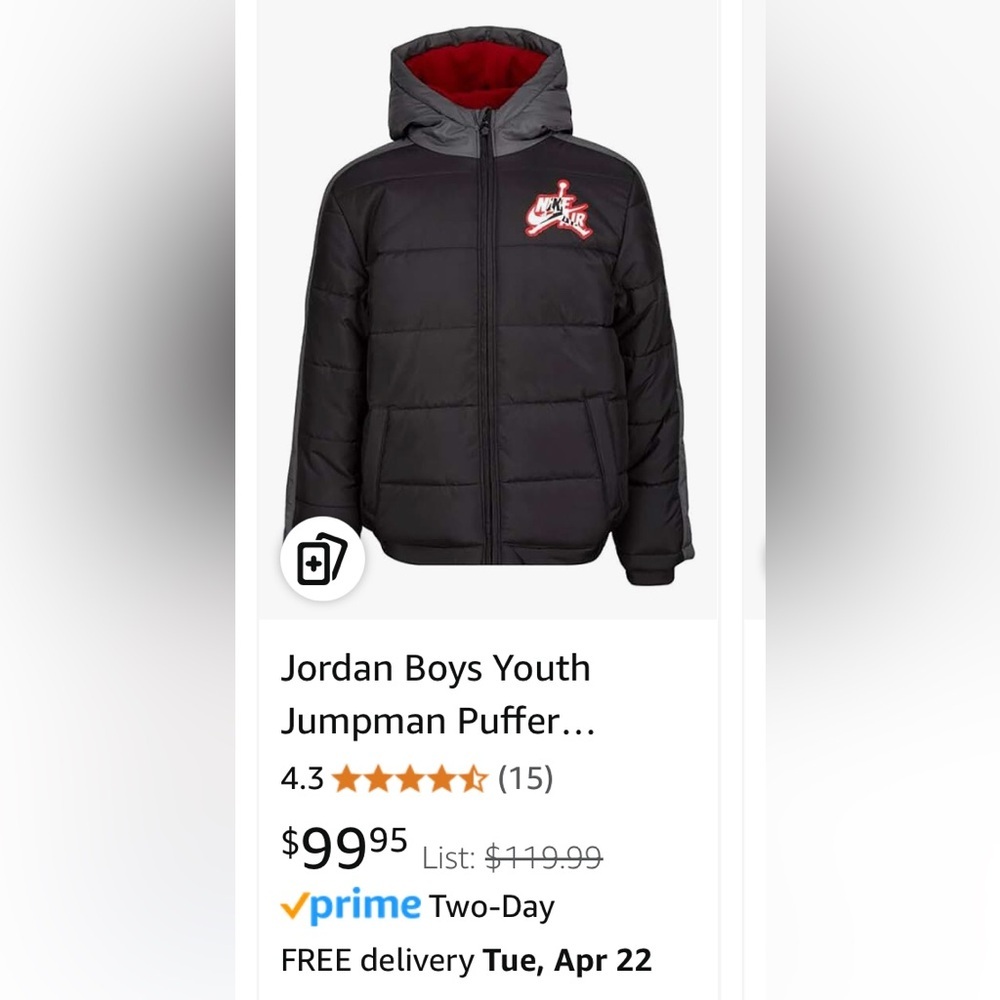 Kids Jordan Puffer Jacket - Picture 5 of 14